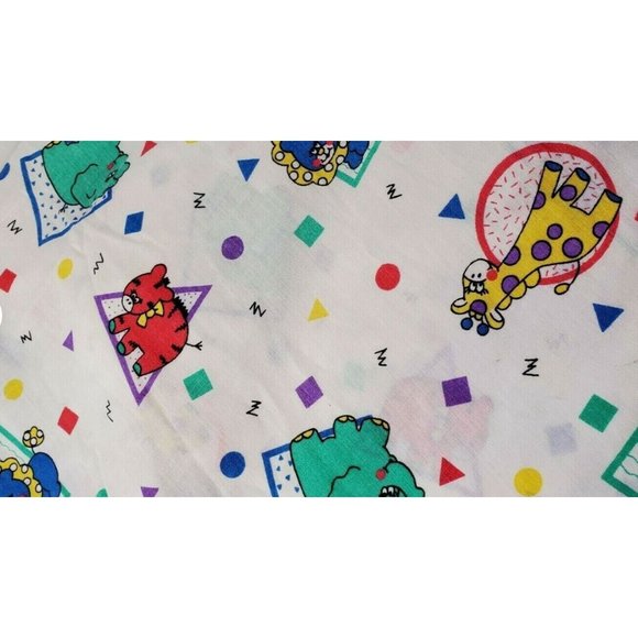 Vintage Dundee Circus Animals Standard Fitted Crib Sheet Unisex - Picture 3 of 5